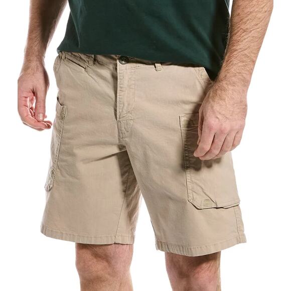 Original Paperbacks Men's Tan/Khaki Cargo Shorts 29" Waist 10" Inseam NWT - Picture 1 of 9